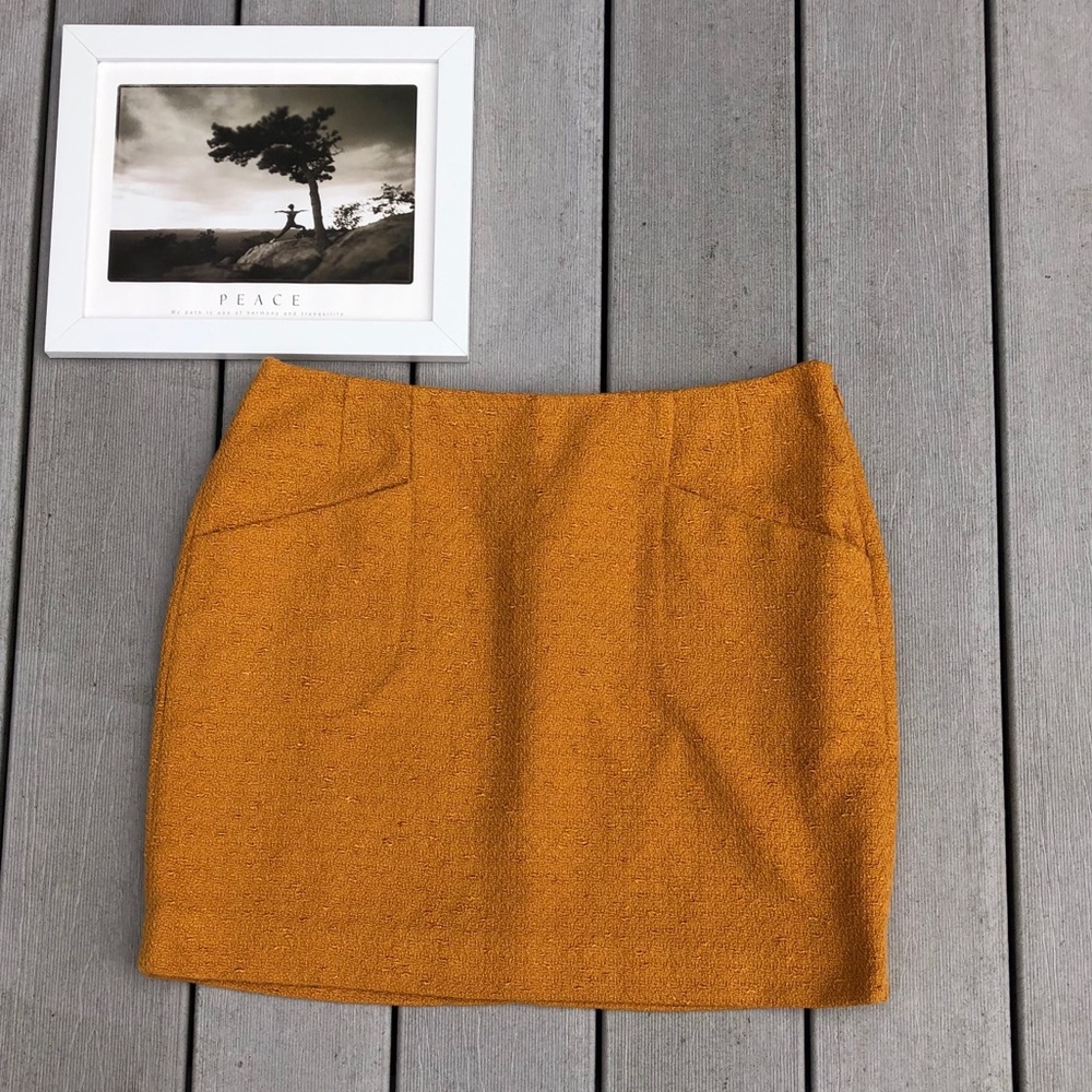 OUTBACK RED lined, textured marigold skirt size 8